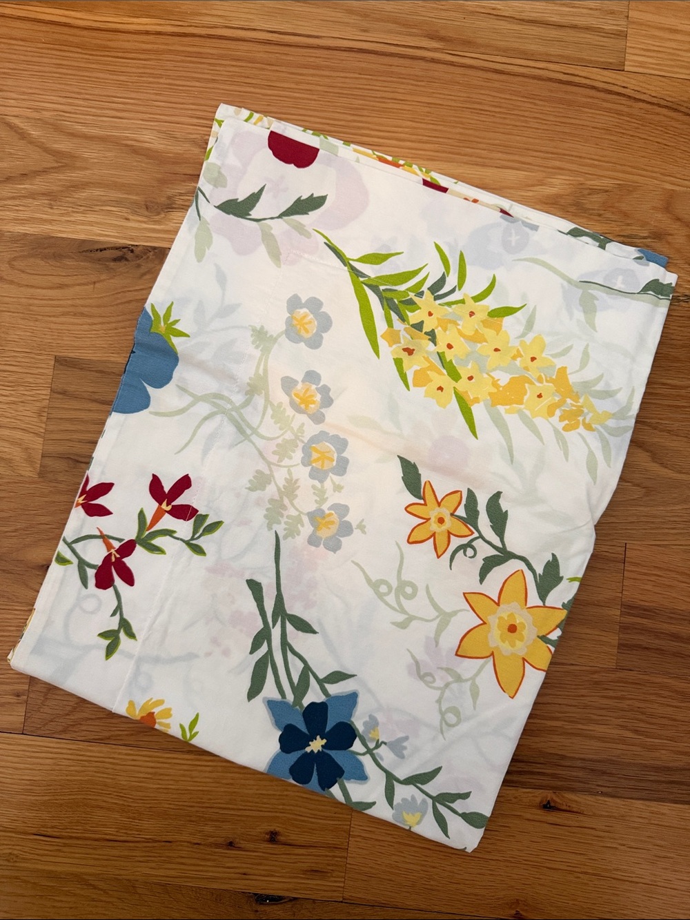 Pottery Barn | Queen Floral Print Cotton Duvet Cover set w 2 Shams